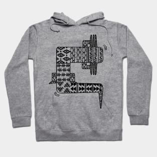 Axolotl Zendoodle Black Hoodie